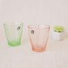 ADERIA FS-70552 Clube Palette 9.5 fl oz (280 ml), Mint Green & Coral Pink, Gift Present, Made in Japan, Glass, Clear, Highball, Cup, Wedding, Celebration, Beer, Stylish Present, Glass, Sake, Birthday, view 4