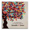 11x14 Mounted Canvas Art Print - Sister First Friend Forever Personalized Gift for Sister from Brother or Sister Colorful Tree - With Gift Wrapping LTC-C1164 view 1
