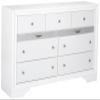 Acme Naima Wood 9-Drawers Bedroom Dresser in White view 1