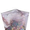 100PCS Clear/Silver Metallic Mylar Foil Flat QuickQlick Zip Top Bags 12x18cm (4.7x7.1") view 3