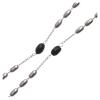 Holyart Rosary in 925 Silver and Oval Crystal Grains Measuring 4mm view 3
