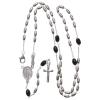 Holyart Rosary in 925 Silver and Oval Crystal Grains Measuring 4mm view 4