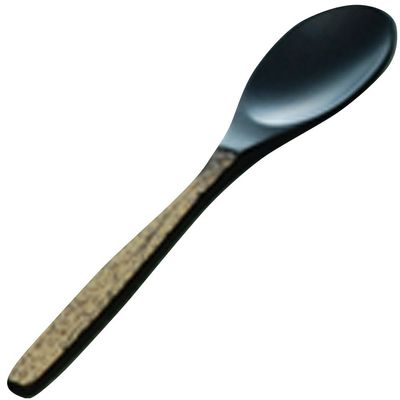 (Yamashita kogei) Yamasita Craft 26010280 Sesame Pattern Teaspoon, Made in Japan, Black
