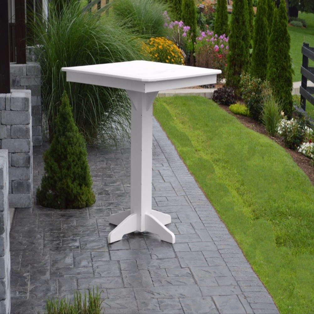 A & L Furniture Square bar Table Without Hole, Blue
