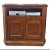 American Heartland Poplar Corner TV Stand, Aquamarine view 1
