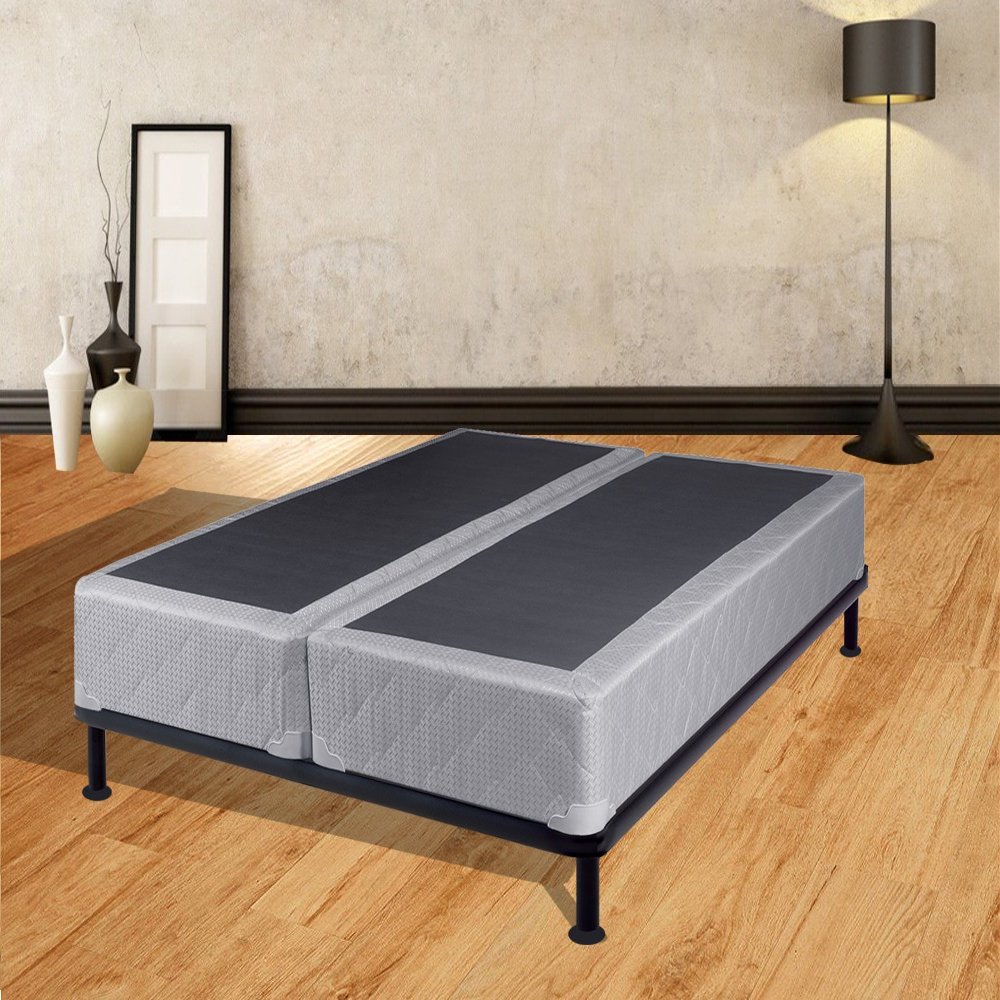 Continental Sleep 8-Inch Fully Assembled Split Wood Traditional Box Spring/Foundation for Mattress Set, Twin XL
