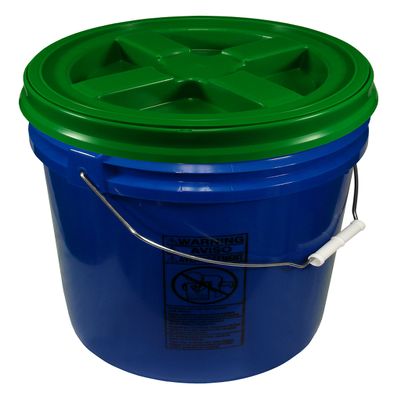 Blue 5 Gallon 90 mil Bucket with Gamma Seal Lid (Green)