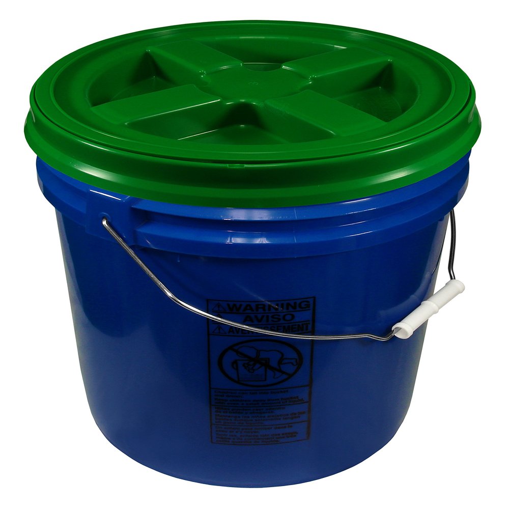 Blue 5 Gallon 90 mil Bucket with Gamma Seal Lid (Green)