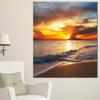 Designart MT12767-12-28 Metal Wall Art 12x28, Yellow view 1