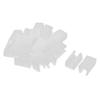 uxcell Plastic Chair Foot U Shaped Floor Glides Tubing Caps Cover 11mm Dia 20pcs White view 1