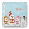 Caroline's Treasures BB2445RUG Merry Christmas Carolers White Boxer Cooper Machine Washable Memory Foam Mat, Bathroom Rug, Non-Slip Bath Mat, Durable Thick Washable Rugs for Kitchen, Bathroom Quick Dr view 1