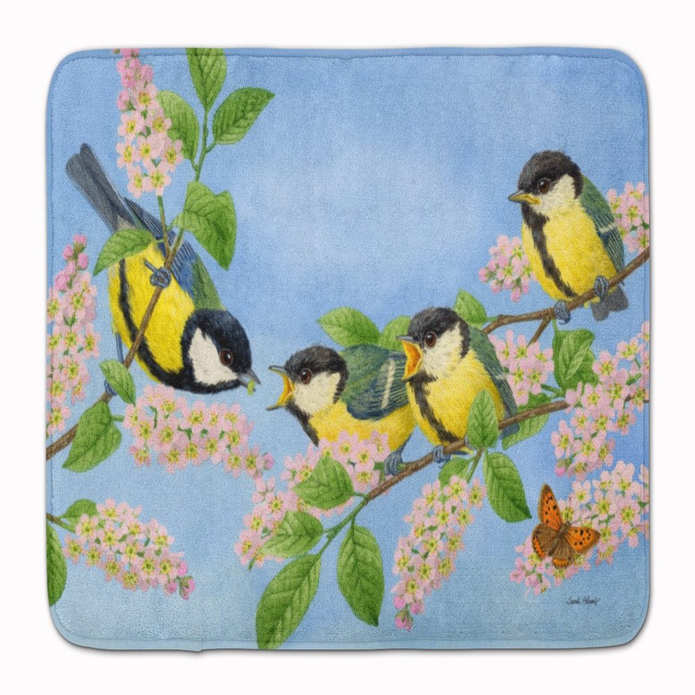 Caroline's Treasures Tit Family of Birds Floor Mat, 19" x 27", Multicolor