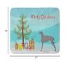 Caroline's Treasures Scottish Deerhound Merry Christmas Tree Floor Mat, 19" x 27", Multicolor view 2