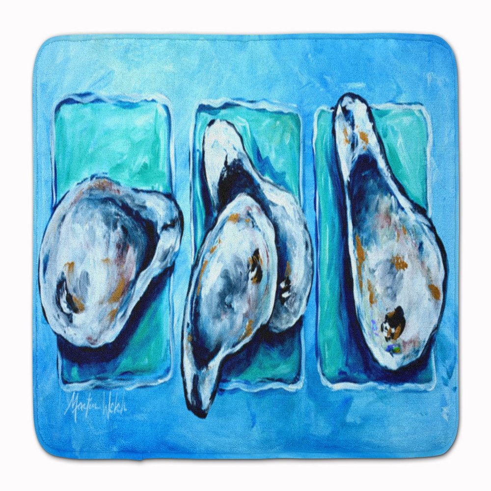 Caroline's Treasures MW1110RUG Oysters Oyster + Oyster = Oysters Machine Washable Memory Foam Mat, Bathroom Rug, Non-Slip Bath Mat, Durable Thick Washable Rugs for Kitchen, Bathroom Quick Dry, Decorat