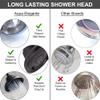 Massage Shower Head With Mist - High Pressure Boosting, Multi-Function, Massaging Rainfall Showerhead For Low Flow Showers & Adjustable Water Saving Nozzle, 2.5 GPM - Oil-Rubbed Bronze view 3