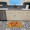 Caroline's Treasures 8727RUG Ginger Red Headed Mermaid on Gold Machine Washable Memory Foam Mat, Bathroom Rug, Non-Slip Bath Mat, Durable Thick Washable Rugs for Kitchen, Bathroom Quick Dry, Decorativ view 3