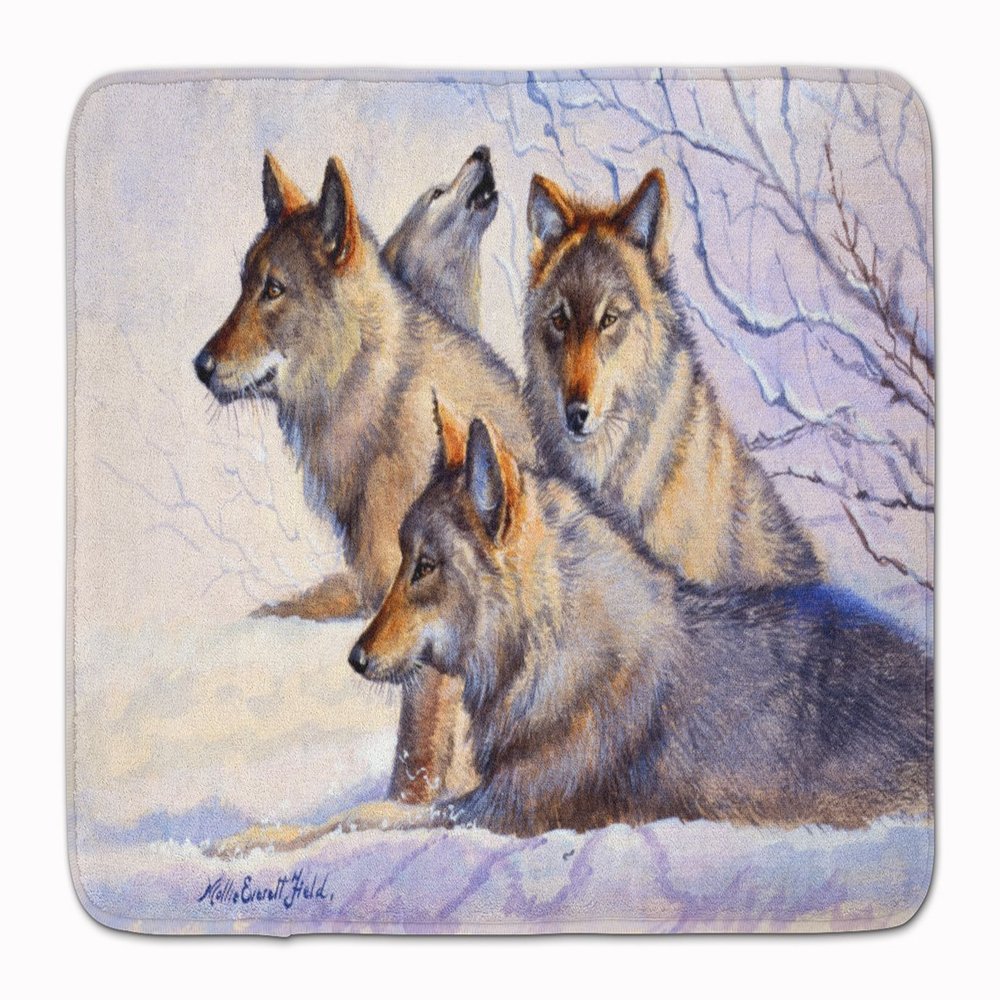Caroline's Treasures Wolves by Mollie Field Floor Mat, 19" x 27", Multicolor