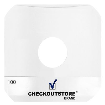 CheckOutStore (2000) Paper Record Inner Sleeves with Hole for 12" LP Vinyl 33 RPM Records (Round Corners)