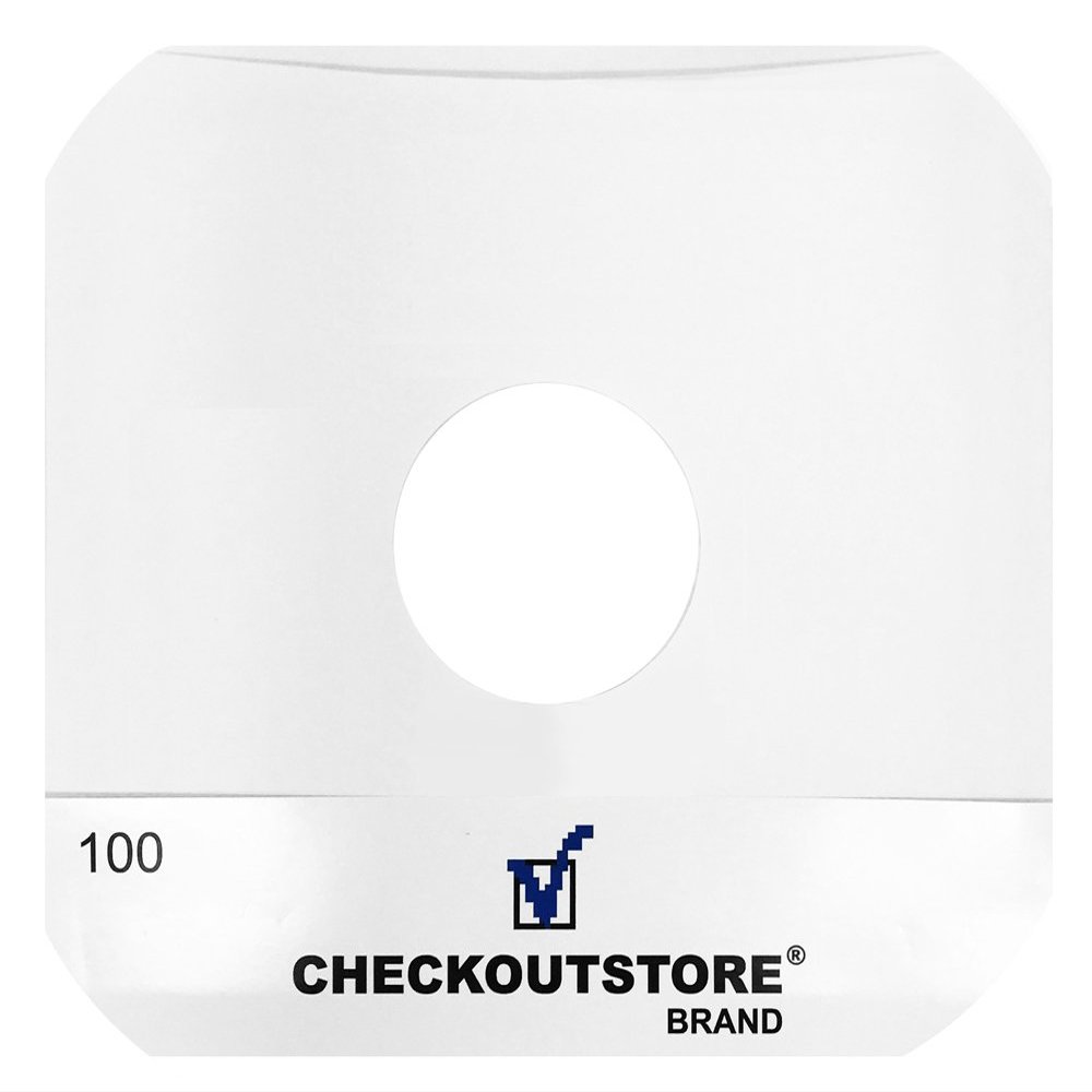 CheckOutStore (2000) Paper Record Inner Sleeves with Hole for 12" LP Vinyl 33 RPM Records (Round Corners)