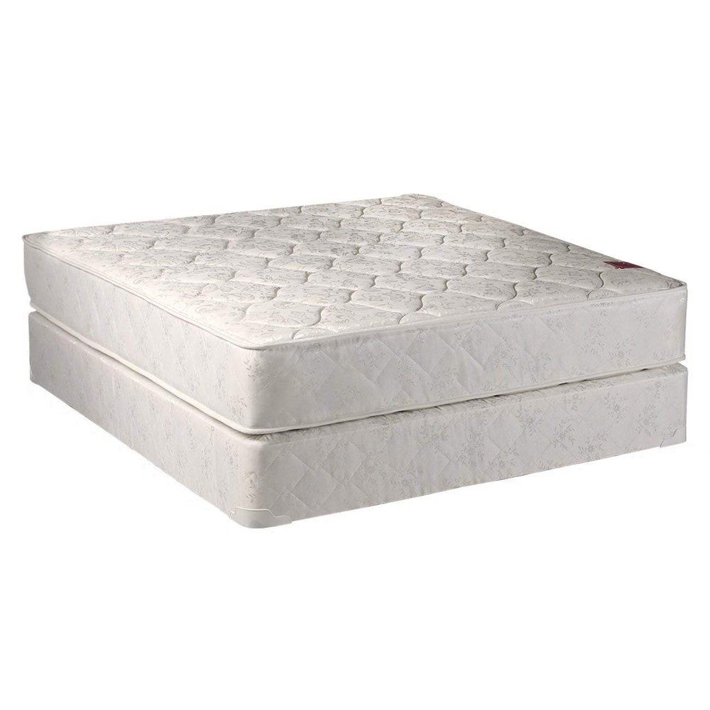 Dream Solutions USA Legacy Full Size (54"x75"x8") Mattress and Box Spring Set - Fully Assembled, Good for Your Back, Long Lasting and 2 Sided