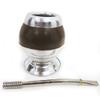 Shine with This Classic Argentina Mate Gourd Cup with Stand BOMBILLA KIT New 6260 view 2