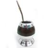 Shine with This Classic Argentina Mate Gourd Cup with Stand BOMBILLA KIT New 6260 view 3