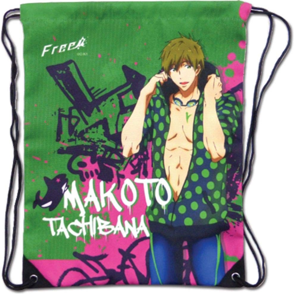 Great Eastern Entertainment Free!- Makoto Green Drawstring Bag