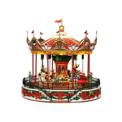 Lemax Carnival-Sights & Sounds: Santa Carousel-(34682-UK), Resin, Multicolor