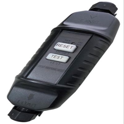 PRO-ELEC Rewireable, in-line RCD Unit That continuously Monitors The Power Supply to an Electrical Appliance