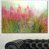 Design Art PT12292-32-16 Meadow with Little Purple Flowers-Floral Canvas Art Print, 32x16 view 2