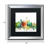 Trademark Fine Art Seattle Washington Skyline SP by Marlene Watson, Black Matte, Silver Frame 16x20-Inch view 4