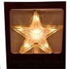 Country Silk Gold Star Christmas Tree Topper, 9" Modern, Pre-Lit, Indoor Use Only view 3