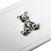 Modali Baby First Year Birth Certificate Keepsake Holder Fine Leather Box with Silver-Plated Bear Cub 9x3" view 4