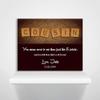 16X20 Custom Mounted Canvas Art Print Personalized Gift For Cousin Tile Letters Gift Thank You Birthday Just Because Gift Custom Wedding Art view 3