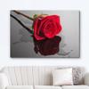 wall26 Canvas Print Wall Art Red Rose Close Up with Water Floral Botanical Photography Modern Art Rustic Scenic Relax/Calm Multicolor Dark for Living Room, Bedroom, Office - 24"x36" view 2