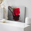 wall26 Canvas Print Wall Art Red Rose Close Up with Water Floral Botanical Photography Modern Art Rustic Scenic Relax/Calm Multicolor Dark for Living Room, Bedroom, Office - 24"x36" view 4