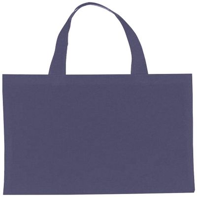 Reusable Convention - Conference Tote Bags Non Woven Bright Colors for Promotions, Navy, Set of 100