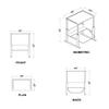 BOWERY HILL 20" x 28" Height Adjustable Student Desk with Shelf, Book Box, and Footrest, in Beige view 3