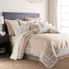 HiEnd Accents Newport 4 Piece Queen Duvet Cover Set, White Cream Bedding Set, Chic Casual Farmhouse Boho Romantic Bed Set, 1 Duvet Cover, 1 Bedskirt and 2 Pillowcases view 1