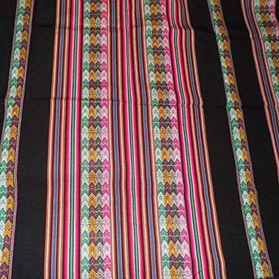 Black Large Tapestry Manta From Peru Item in USA