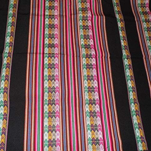 Black Large Tapestry Manta From Peru Item in USA