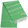 Bersuse Beach Towels Peshtemal Turkish Towels Anatolia Collection Premium Turkish Beach Towel, 100% Cotton, Large, Quick-Dry, Sand-Free, Lightweight - 37x70 Inches, Green (Set of 6) view 4