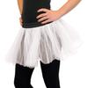 Beistle Tulle Tutu Skirt in White, 80s Themed Costume Accessory for Halloween, Birthday, School Dance, One Size Fits Most view 1