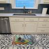Caroline's Treasures 8974RUG Black Haired Mermaid Water Fantasy Machine Washable Memory Foam Mat, Bathroom Rug, Non-Slip Bath Mat, Durable Thick Washable Rugs for Kitchen, Bathroom Quick Dry, Decorati view 3