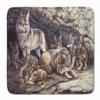 Caroline's Treasures BDBA0157RUG Wolf Wolves by the Den Machine Washable Memory Foam Mat, Bathroom Rug, Non-Slip Bath Mat, Durable Thick Washable Rugs for Kitchen, Bathroom Quick Dry, Decorative Artwo view 1