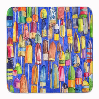 Caroline's Treasures 8723RUG Lobster Bouys Machine Washable Memory Foam Mat, Bathroom Rug, Non-Slip Bath Mat, Durable Thick Washable Rugs for Kitchen, Bathroom Quick Dry, Decorative Artwork,