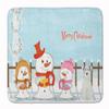 Caroline's Treasures BB2384RUG Merry Christmas Carolers Miniature Schnauzer White Machine Washable Memory Foam Mat, Bathroom Rug, Non-Slip Bath Mat, Durable Thick Washable Rugs for Kitchen, Bathroom Q view 1