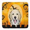 Caroline's Treasures BB1763RUG Halloween Golden Retriever Machine Washable Memory Foam Mat, Bathroom Rug, Non-Slip Bath Mat, Durable Thick Washable Rugs for Kitchen, Bathroom Quick Dry, Decorative Art view 1