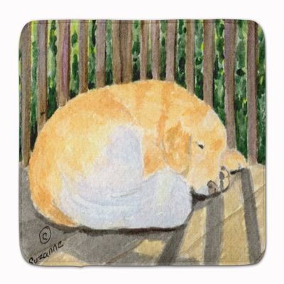 Caroline's Treasures SS8760RUG Golden Retriever Machine Washable Memory Foam Mat, Bathroom Rug, Non-Slip Bath Mat, Durable Thick Washable Rugs for Kitchen, Bathroom Quick Dry, Decorative Artwork,