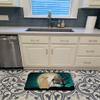 Caroline's Treasures BB2245RUG Halloween Scary Yellow Labrador Machine Washable Memory Foam Mat, Bathroom Rug, Non-Slip Bath Mat, Durable Thick Washable Rugs for Kitchen, Bathroom Quick Dry, Decorativ view 3